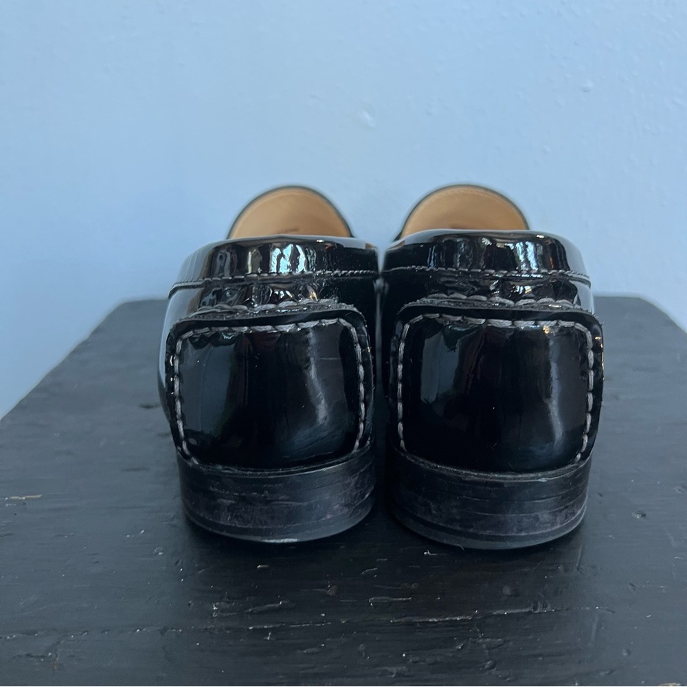 Cole Haan Black Patent Leather Penny Loafer Slip on - Picture 3 of 9
